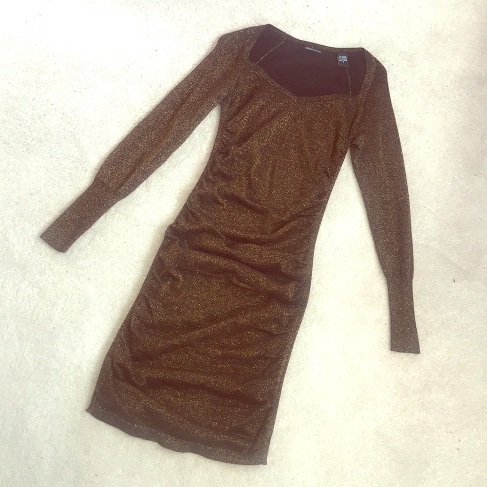 black and gold dress